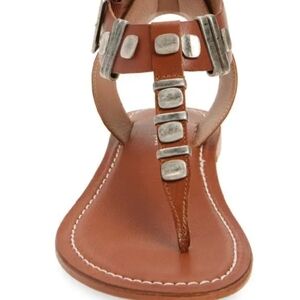 Jeffrey Campbell Leif sandal In Cognac Combo....SIZE 7